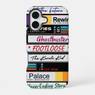 Coque iPhone 16 Conception vidéo VHS