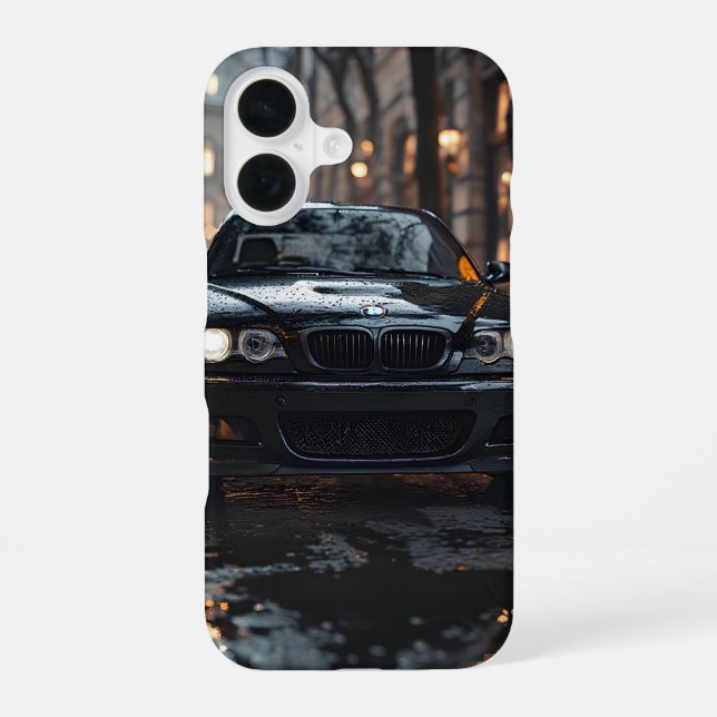 Coque iPhone 16 Conduite M par nuit pluvieuse (Verso)