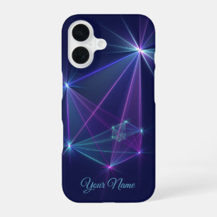 Coque iPhone 16 Constellation, nom d'art fractal abstrait fantasti