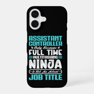 Coque iPhone 16 Contrôleur adjoint - Compétences de titre du trava