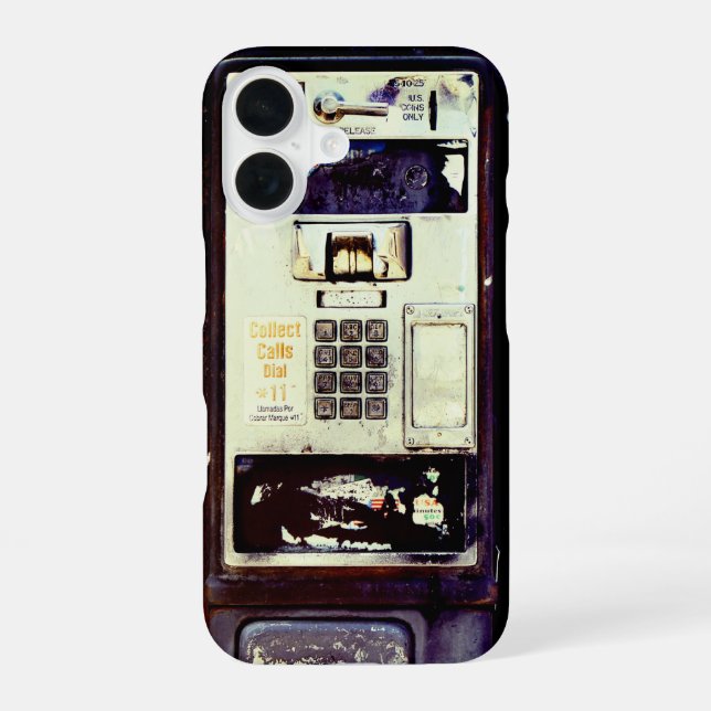 Coque iPhone 16 COOL Abandon du téléphone payant (Verso)