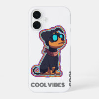 Cool froid coloré chien vibrant dans les lunettes