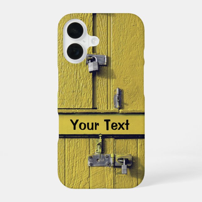 Coque iPhone 16 Cool Fun Personnalisé Unique Monogramme Grand Cade (Verso)