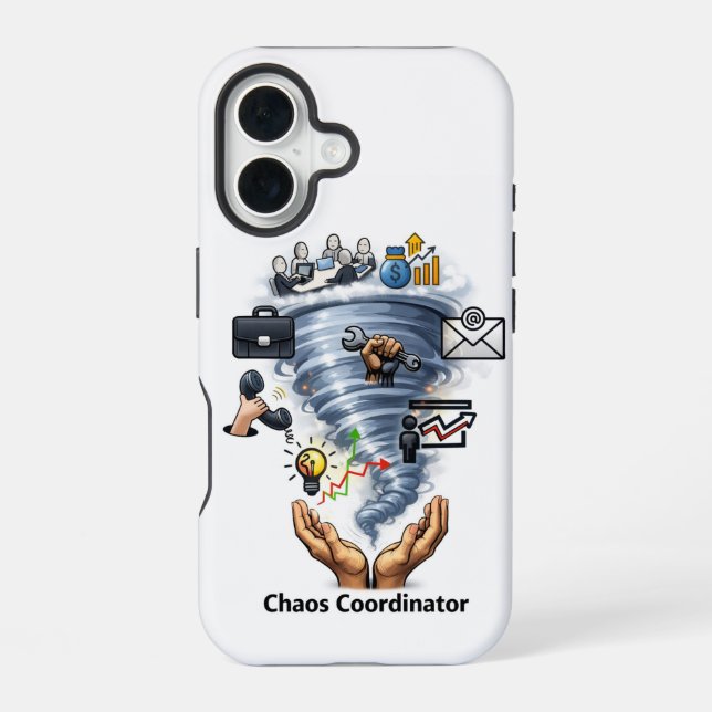 Coque iPhone 16 Coordonnateur de chaos  (Verso)