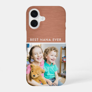 Coque iPhone 16 Copie photo Best Nana Ever Grandma Grandkids