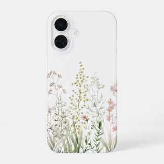 Coque iPhone 16 coque d'iPhone 16 à motif floral simple