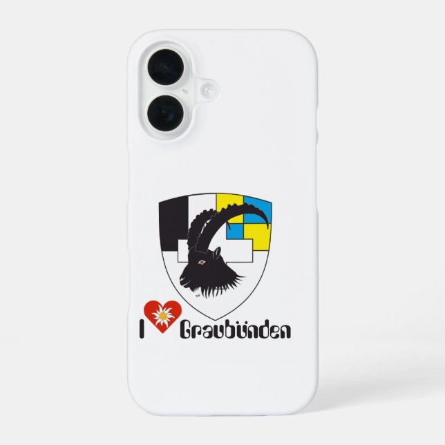 Coque iPhone 16 Coques iPhone des Grisons Grischun Grigioni (Verso)