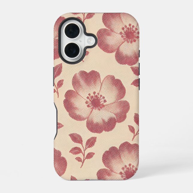 Coque iPhone 16 Coquet Étui floral pour Iphone 🌸 (Verso)