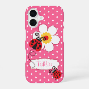 Coque iPhone 16 Coquet nom de coccinelle fille étui d'iphone viole
