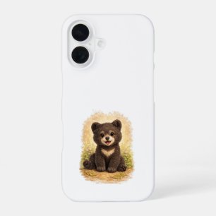 Coque iPhone 16 Coquet Ourson Housse iPhone 16 Kawaii Art