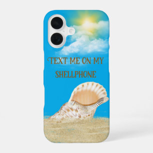 Coque iPhone 16 Coquillage dans le sable au soleil
