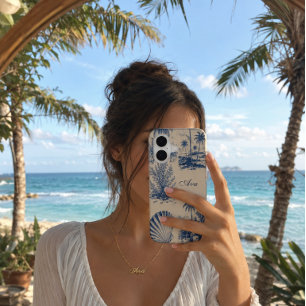 Coque iPhone 16 Coquillage de plage personnalisé