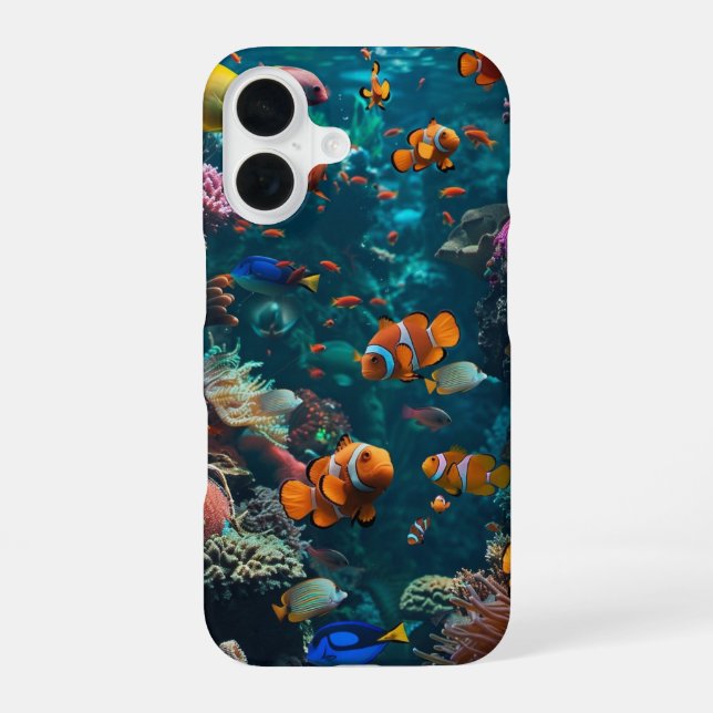Coque iPhone 16 Corail Reef (Verso)