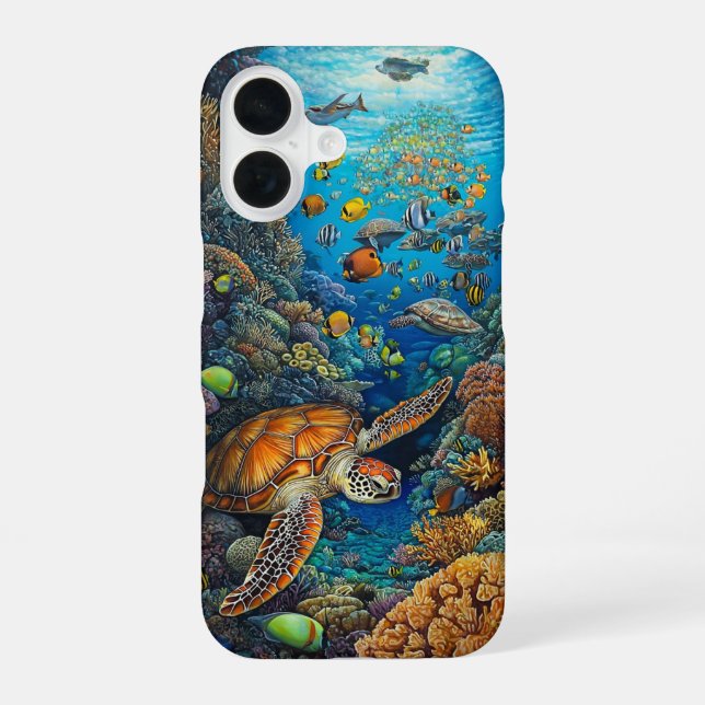 Coque iPhone 16 Coral Party (Verso)