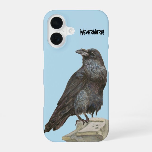 Coque iPhone 16 Corbeau (Verso)