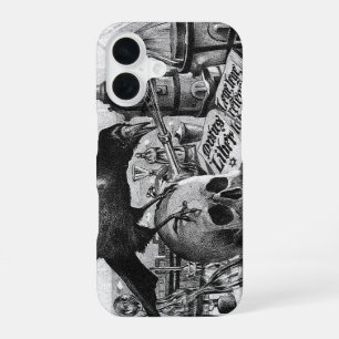 Coque iPhone 16 Corbeau de laboratoire d'alchimie et crâne humain