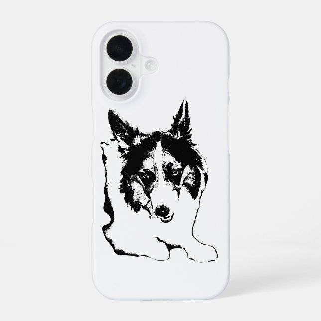 Coque iPhone 16 Corgi Wink pour l'automne (Verso)