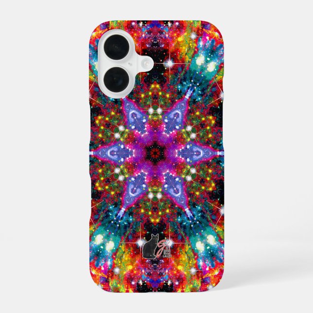 Coque iPhone 16 Coruscation Stellar Kaleid (Verso)