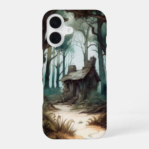 Coque iPhone 16 Cottage forestier enchanté