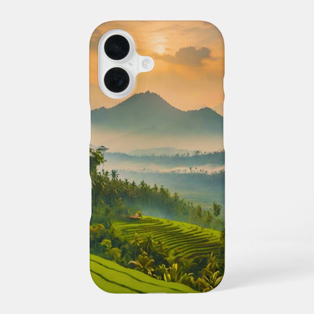 Coque iPhone 16 Coucher de soleil indonésien  (Verso)