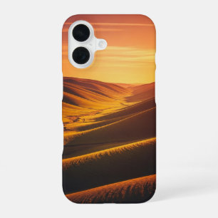 Coque iPhone 16 Coucher de soleil vintage dans la vallée