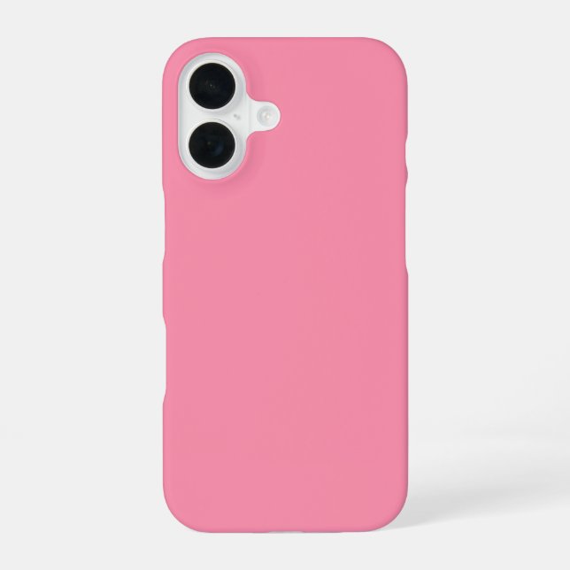 Coque iPhone 16 Couleur solide rose Baker-Miller (Verso)