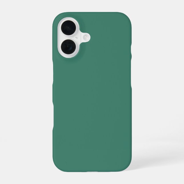 Coque iPhone 16 Couleur solide viridienne (Verso)