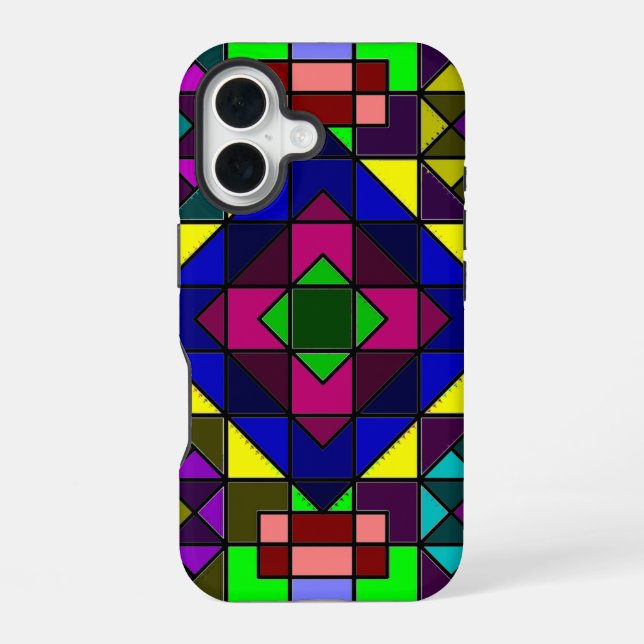 Coque iPhone 16 Couleurs folles (Verso)