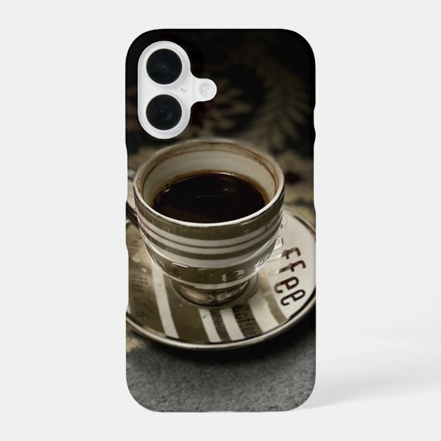 Coque iPhone 16 Coupe de café (Verso)
