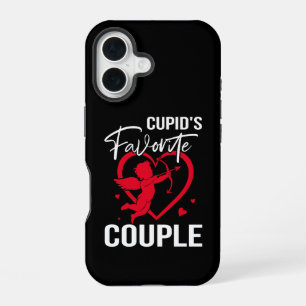 Coque iPhone 16 Couple favori de Cupid - Funny Valentine's Day
