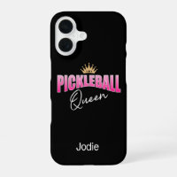 Couronne de pickleball Reine en or rose et blanc