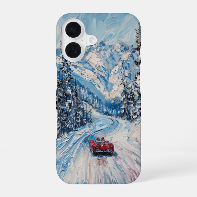 Coque iPhone 16 Course d'hiver (Verso)