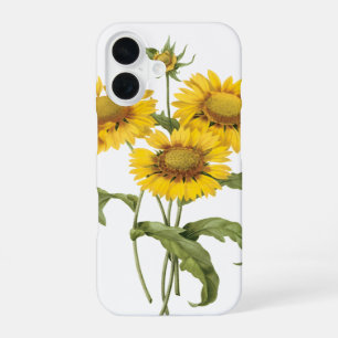 Coque iPhone 16 Couverture florale vintage Fleur de plaid Tourneso