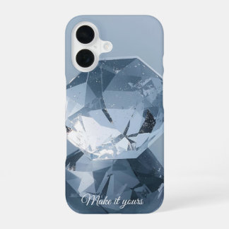 Coque iPhone 16 Couverture Gemme Personnalisée - Ajoutez Votre Amo