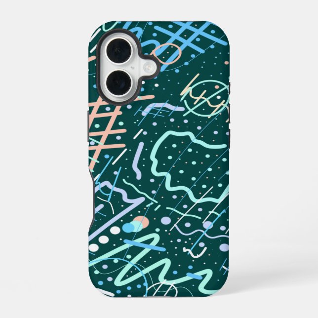 Coque iPhone 16 Cratères et comètes (Verso)