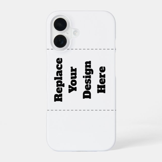 Coque iPhone 16 Créez votre propre blanc  (Verso)