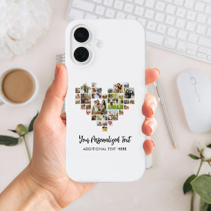Coque iPhone 16 Créez Votre Propre Collage De Photos En Forme De C