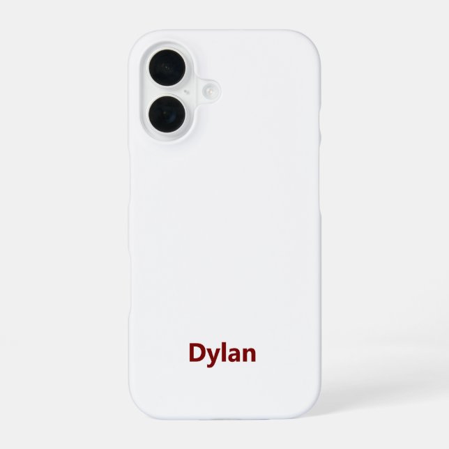Coque iPhone 16 Créez votre propre étui iPhone 16 Slim (Verso)