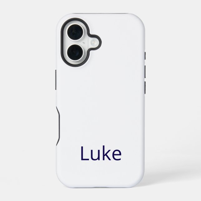 Coque iPhone 16 Créez votre propre étui robuste pour iPhone 16 (Verso)