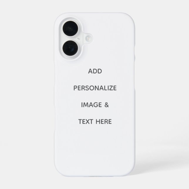 Coque iPhone 16 Créez Votre Propre Personnalisation (Verso)