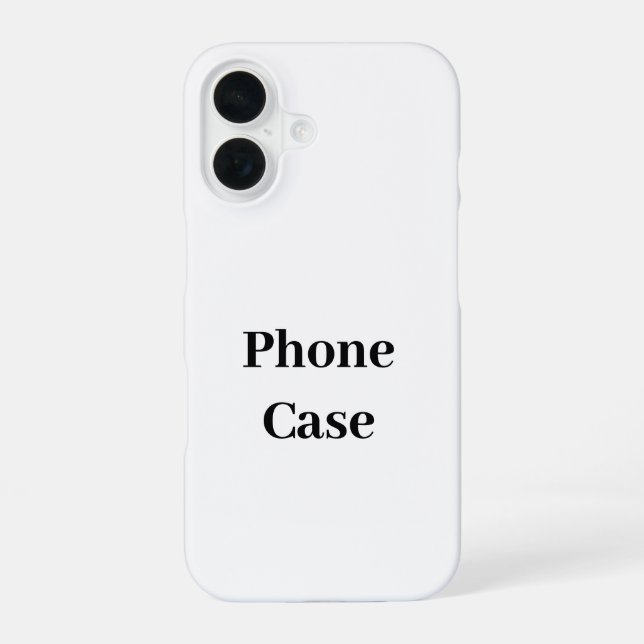 Coque iPhone 16 Créez Votre Propre Promotion de Marque Simple (Verso)