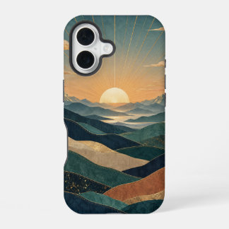 Coque iPhone 16 Crêtes radieuses