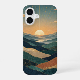 Coque iPhone 16 Crêtes radieuses