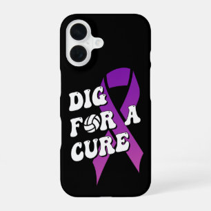 Coque iPhone 16 Creusez pour une guérison, Volleyball de sensibili
