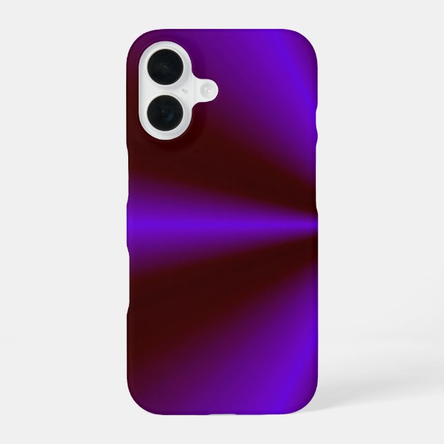 Coque iPhone 16 Crimson rose pourpre arc-en-ciel (Verso)