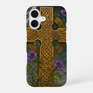 Coque iPhone 16 Croix celtique
