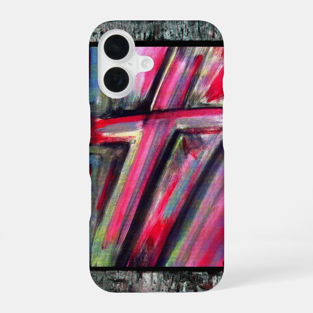 Coque iPhone 16 Croix de guérison (Verso)