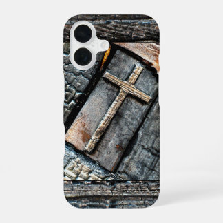Coque iPhone 16 Croix de protection