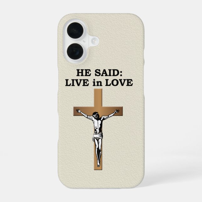 Coque iPhone 16 Crucifix (Verso)