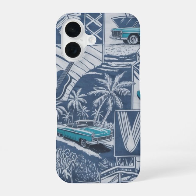 Coque iPhone 16 Cruiser de Retro Island (Verso)